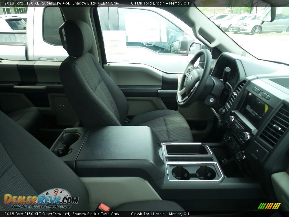 2018 Ford F150 XLT SuperCrew 4x4 Shadow Black / Earth Gray Photo #4