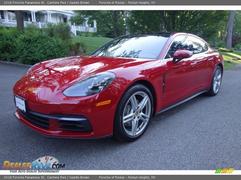 2018 Porsche Panamera 4S Carmine Red / Saddle Brown Photo #1
