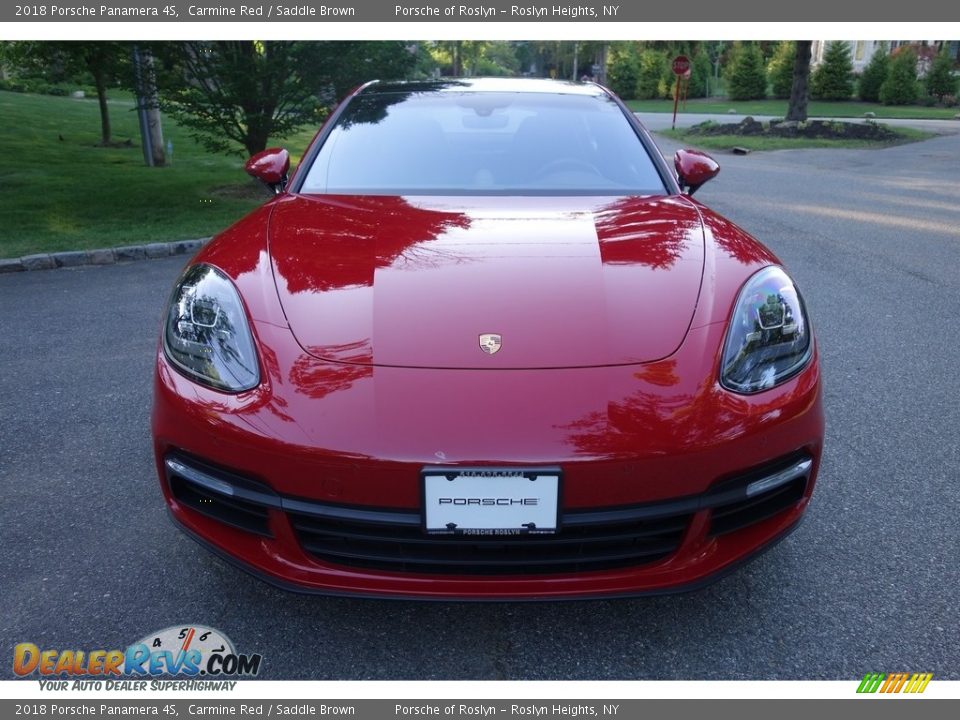 2018 Porsche Panamera 4S Carmine Red / Saddle Brown Photo #2