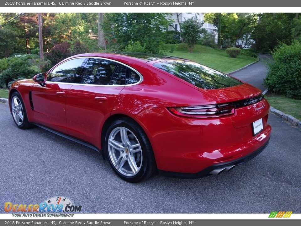 2018 Porsche Panamera 4S Carmine Red / Saddle Brown Photo #4