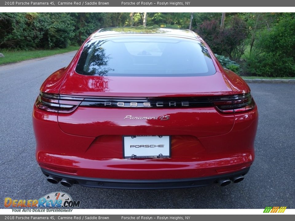 2018 Porsche Panamera 4S Carmine Red / Saddle Brown Photo #5
