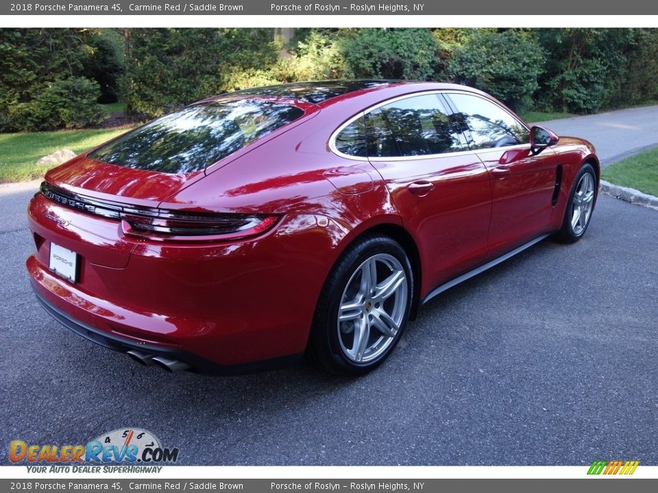 2018 Porsche Panamera 4S Carmine Red / Saddle Brown Photo #6