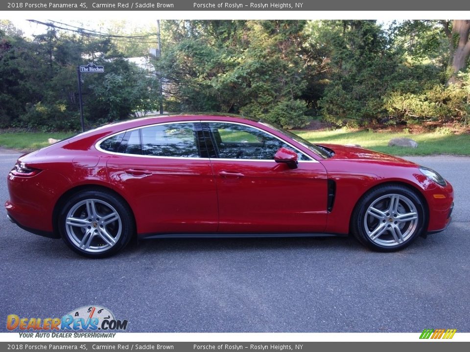 2018 Porsche Panamera 4S Carmine Red / Saddle Brown Photo #7