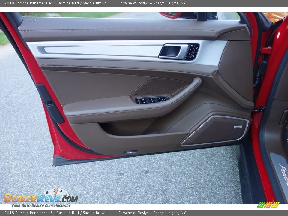 2018 Porsche Panamera 4S Carmine Red / Saddle Brown Photo #11