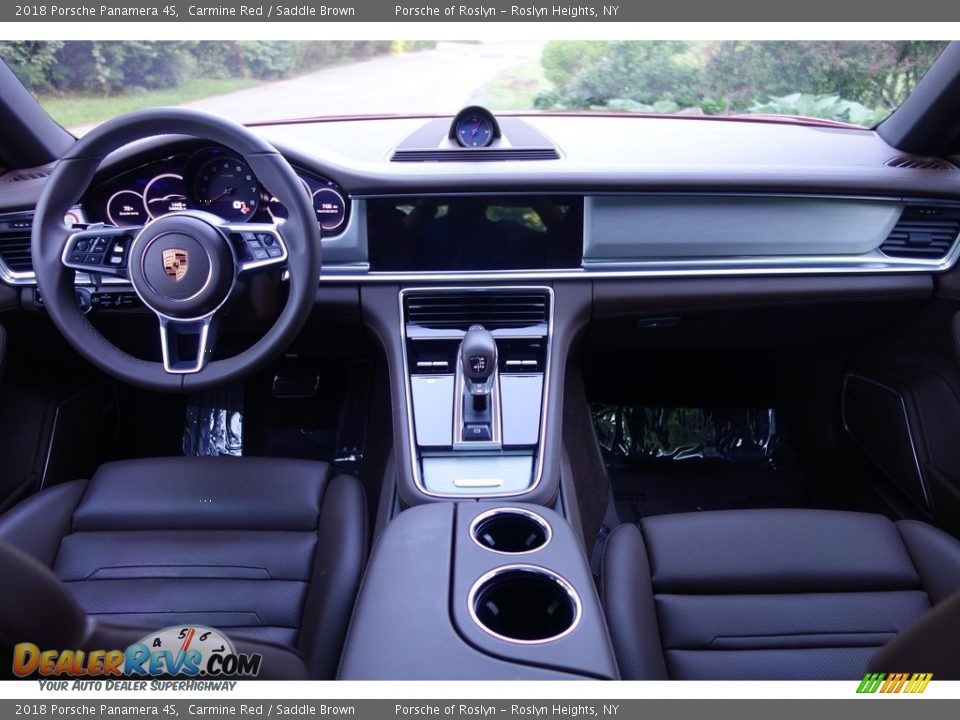2018 Porsche Panamera 4S Carmine Red / Saddle Brown Photo #14