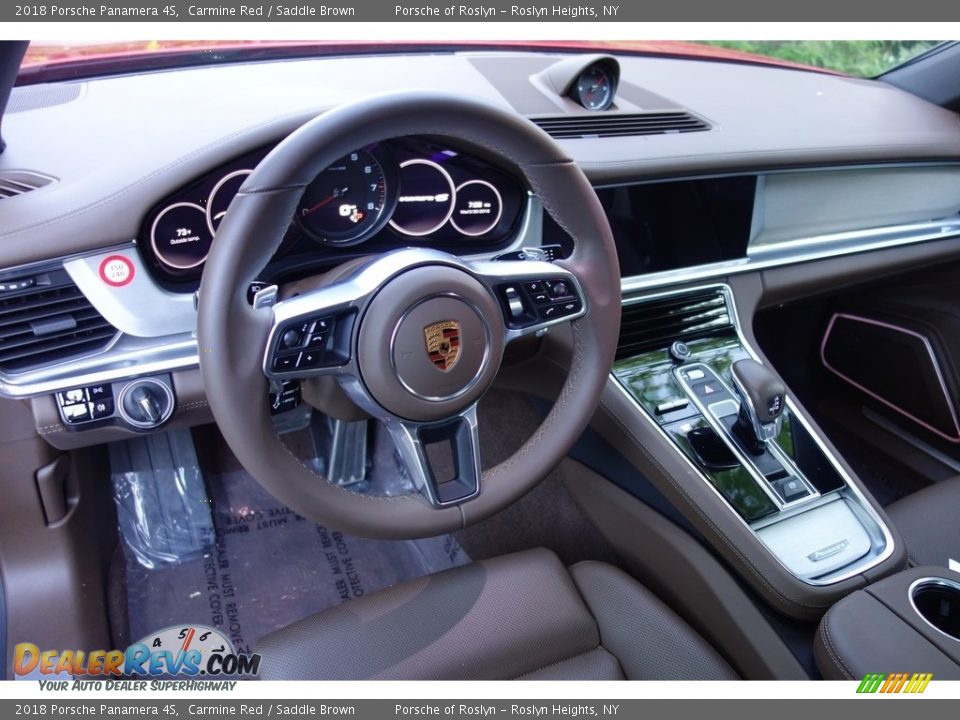 2018 Porsche Panamera 4S Carmine Red / Saddle Brown Photo #20