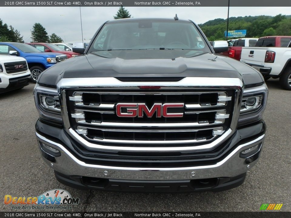 2018 GMC Sierra 1500 SLT Crew Cab 4WD Onyx Black / Jet Black Photo #2