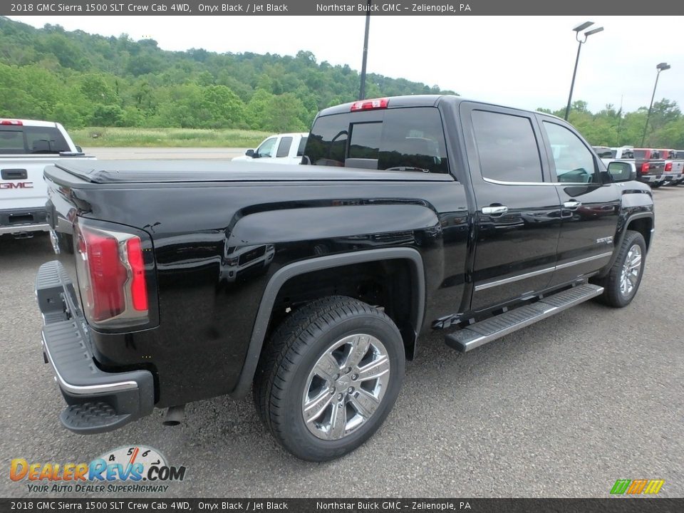 2018 GMC Sierra 1500 SLT Crew Cab 4WD Onyx Black / Jet Black Photo #5