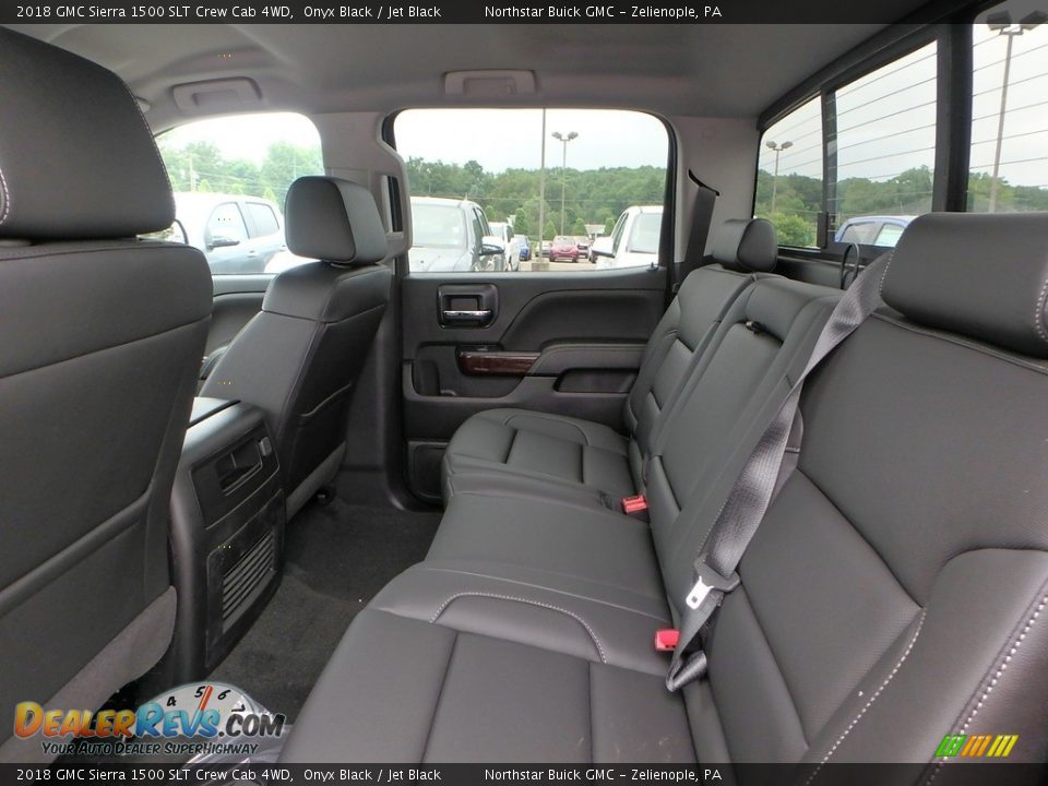 Rear Seat of 2018 GMC Sierra 1500 SLT Crew Cab 4WD Photo #11