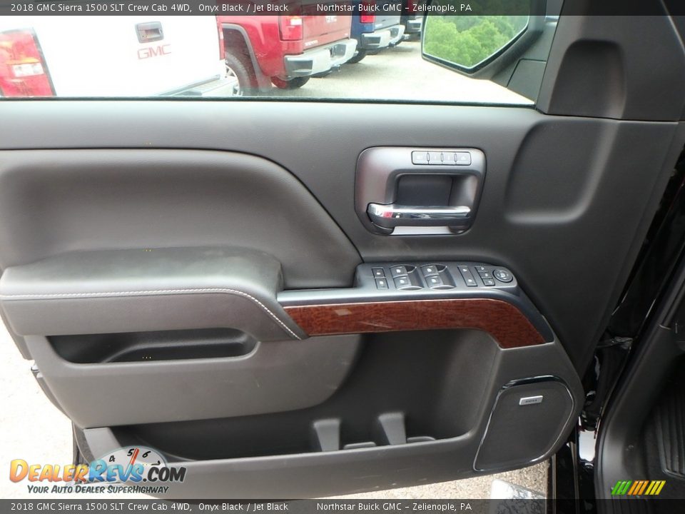 Door Panel of 2018 GMC Sierra 1500 SLT Crew Cab 4WD Photo #13