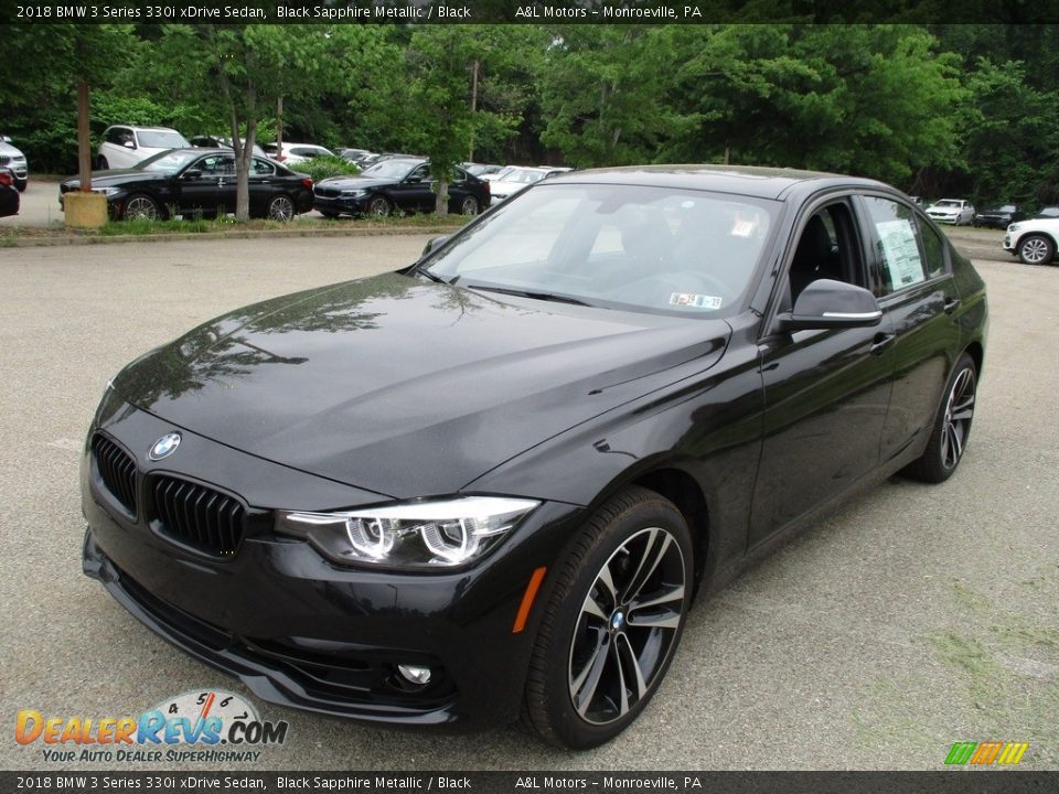 2018 BMW 3 Series 330i xDrive Sedan Black Sapphire Metallic / Black Photo #7