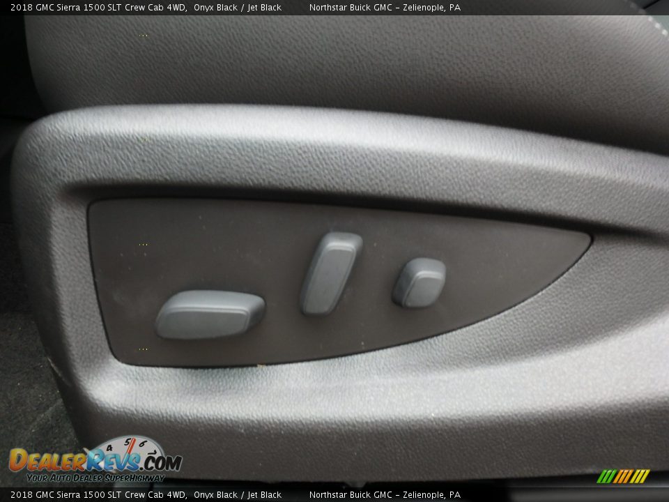 2018 GMC Sierra 1500 SLT Crew Cab 4WD Onyx Black / Jet Black Photo #15