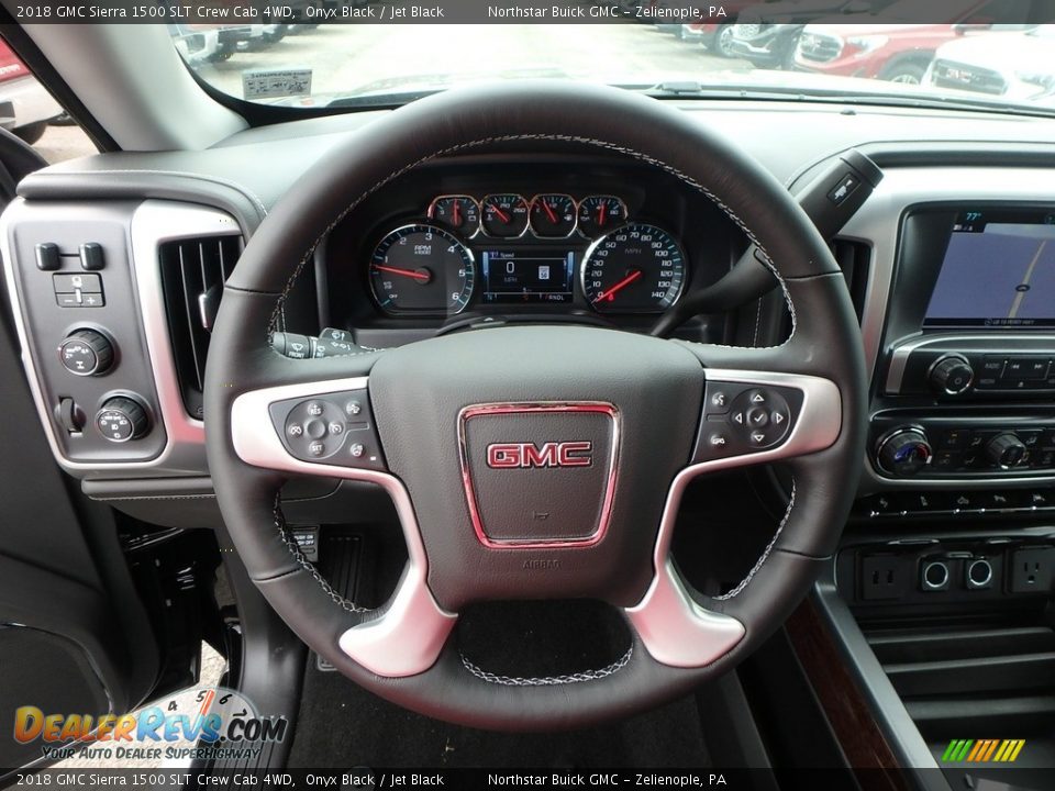 2018 GMC Sierra 1500 SLT Crew Cab 4WD Steering Wheel Photo #17