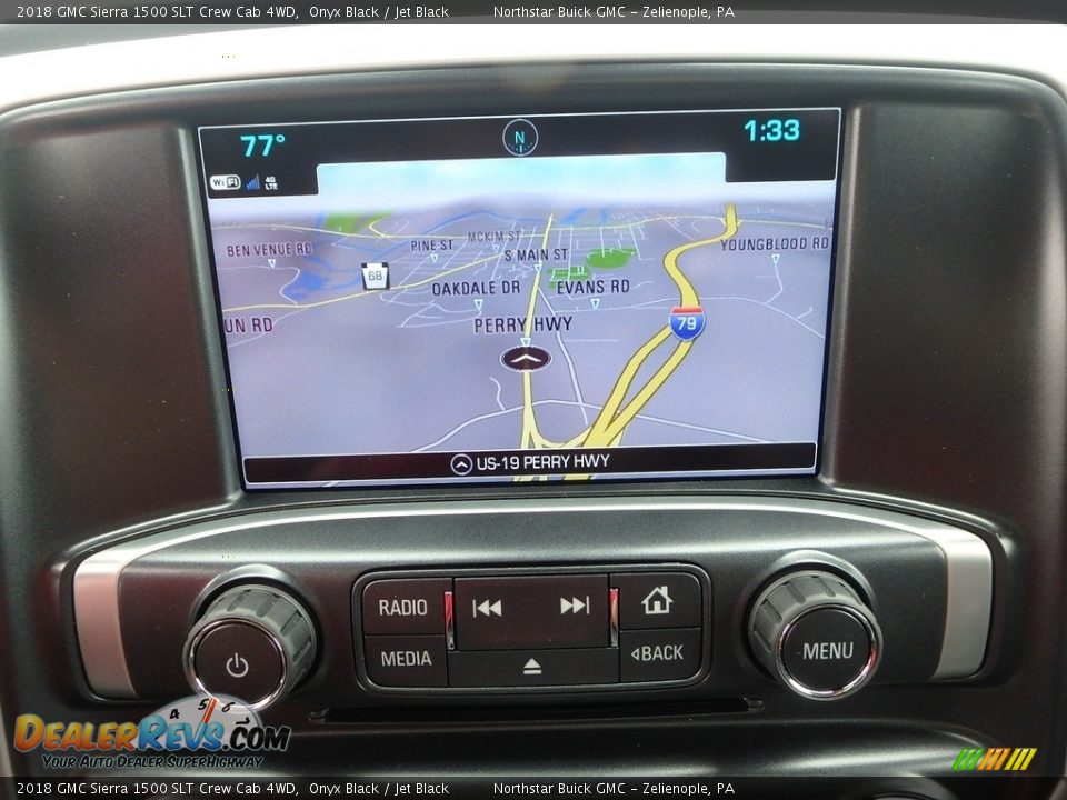 Navigation of 2018 GMC Sierra 1500 SLT Crew Cab 4WD Photo #19