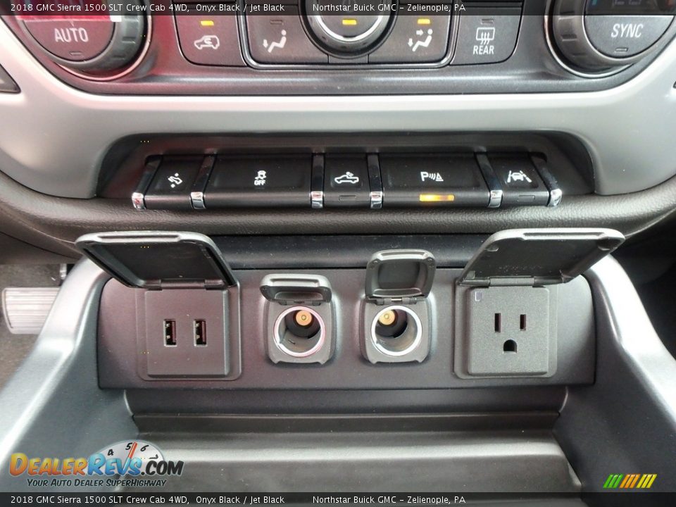 2018 GMC Sierra 1500 SLT Crew Cab 4WD Onyx Black / Jet Black Photo #20