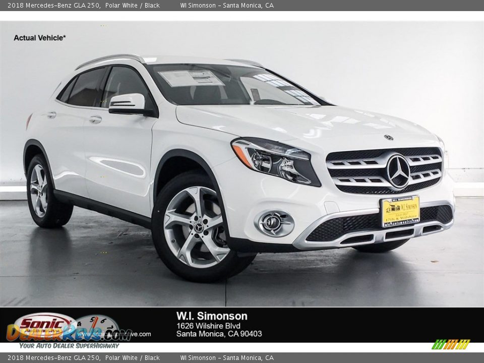 2018 Mercedes-Benz GLA 250 Polar White / Black Photo #1