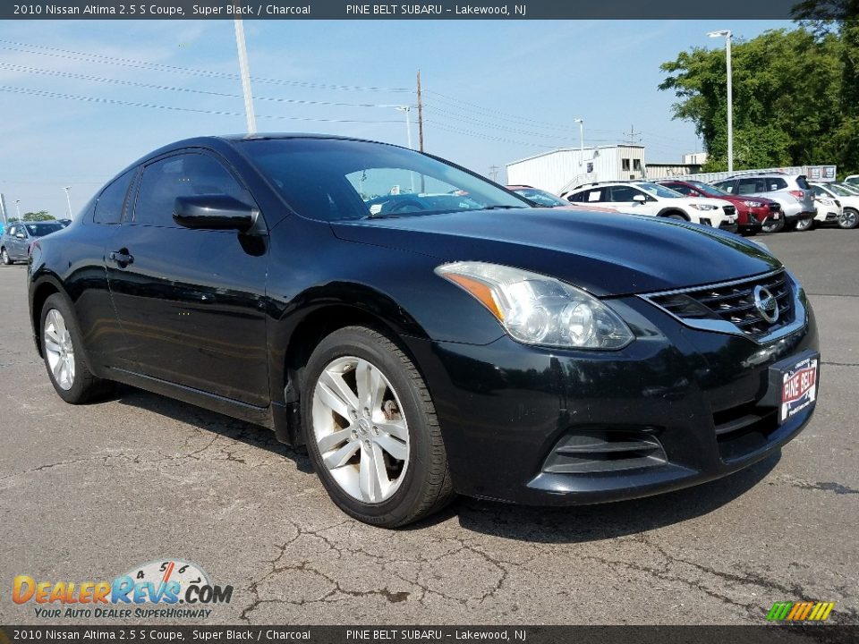 2010 Nissan Altima 2.5 S Coupe Super Black / Charcoal Photo #1