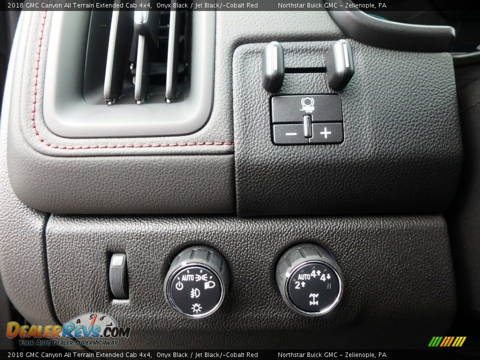 Controls of 2018 GMC Canyon All Terrain Extended Cab 4x4 Photo #16