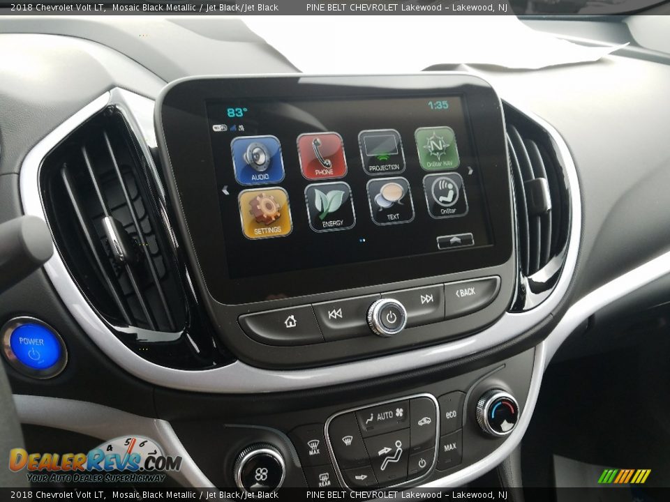2018 Chevrolet Volt LT Mosaic Black Metallic / Jet Black/Jet Black Photo #10