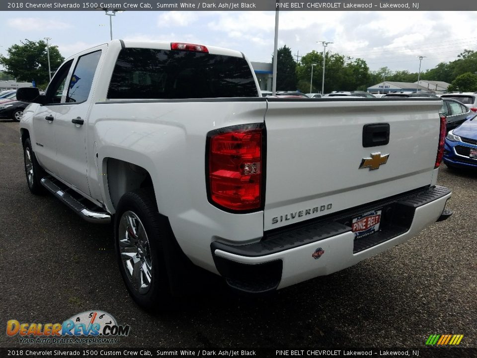 2018 Chevrolet Silverado 1500 Custom Crew Cab Summit White / Dark Ash/Jet Black Photo #4