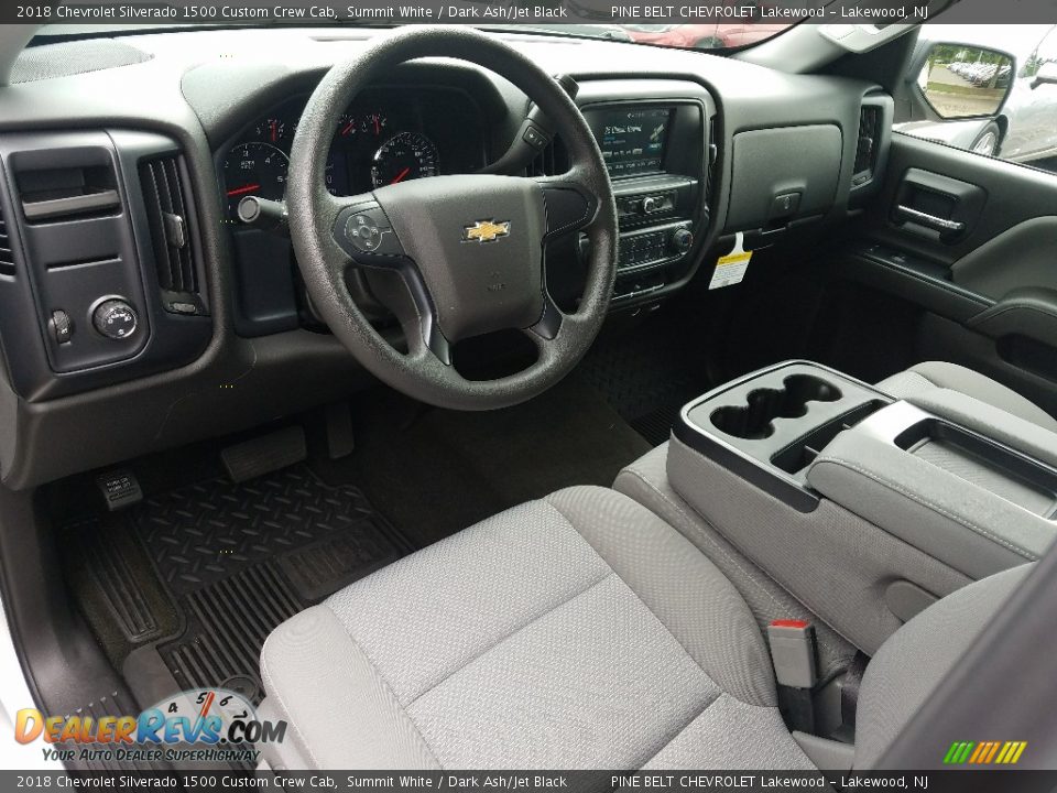 2018 Chevrolet Silverado 1500 Custom Crew Cab Summit White / Dark Ash/Jet Black Photo #6