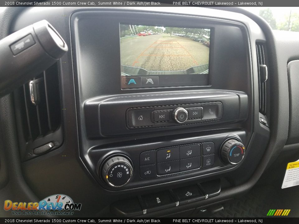 2018 Chevrolet Silverado 1500 Custom Crew Cab Summit White / Dark Ash/Jet Black Photo #10