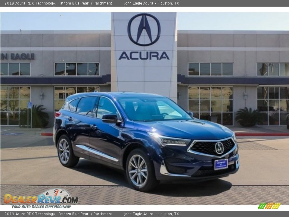 2019 Acura RDX Technology Fathom Blue Pearl / Parchment Photo #1
