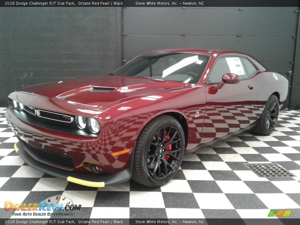 2018 Dodge Challenger R/T Scat Pack Octane Red Pearl / Black Photo #2