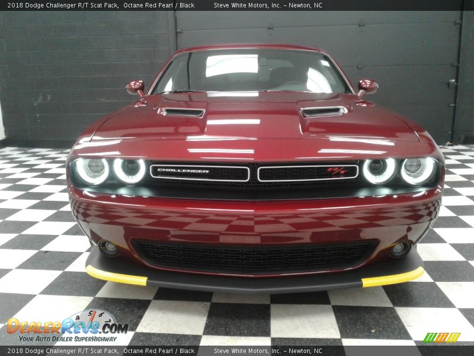 2018 Dodge Challenger R/T Scat Pack Octane Red Pearl / Black Photo #3