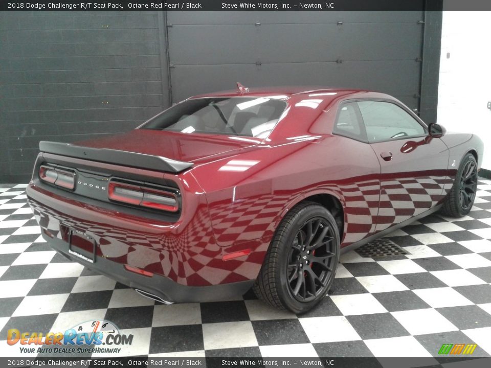 2018 Dodge Challenger R/T Scat Pack Octane Red Pearl / Black Photo #6