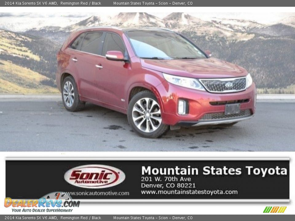 2014 Kia Sorento SX V6 AWD Remington Red / Black Photo #1