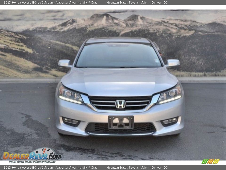 2013 Honda Accord EX-L V6 Sedan Alabaster Silver Metallic / Gray Photo #2