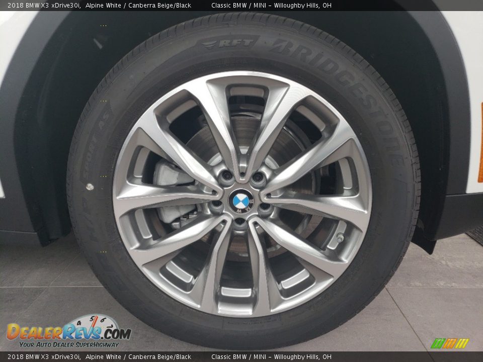 2018 BMW X3 xDrive30i Alpine White / Canberra Beige/Black Photo #5