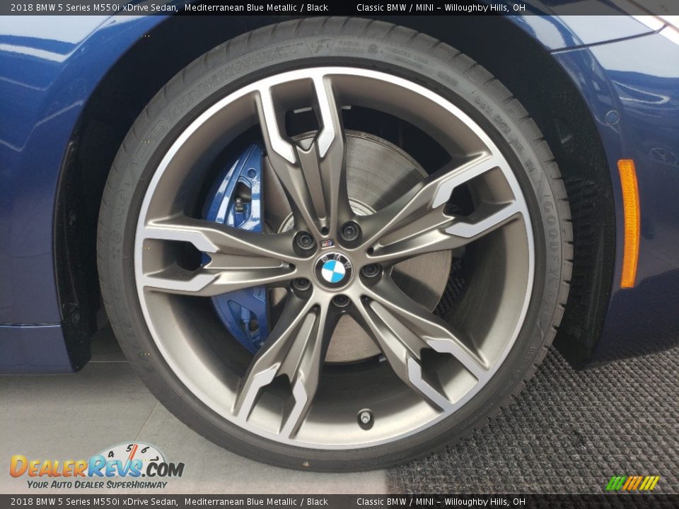 2018 BMW 5 Series M550i xDrive Sedan Mediterranean Blue Metallic / Black Photo #5