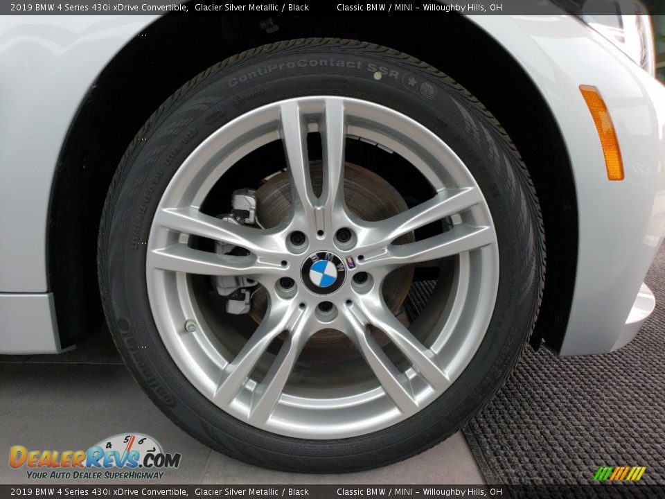 2019 BMW 4 Series 430i xDrive Convertible Glacier Silver Metallic / Black Photo #5