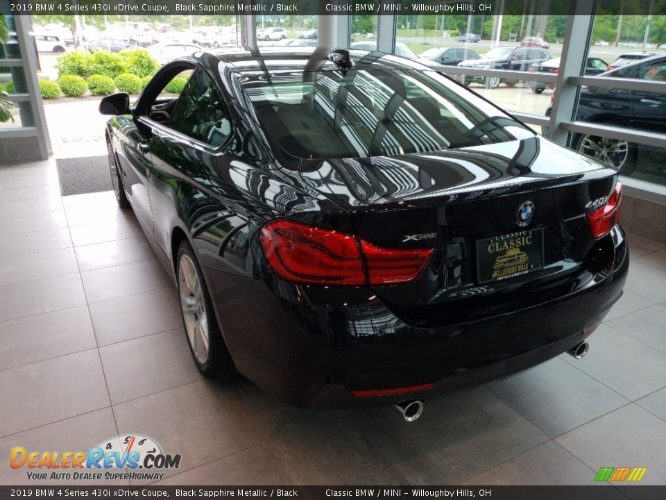 2019 BMW 4 Series 430i xDrive Coupe Black Sapphire Metallic / Black Photo #2