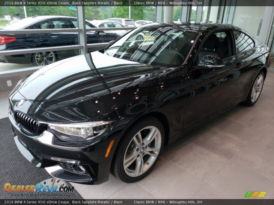 2019 BMW 4 Series 430i xDrive Coupe Black Sapphire Metallic / Black Photo #3