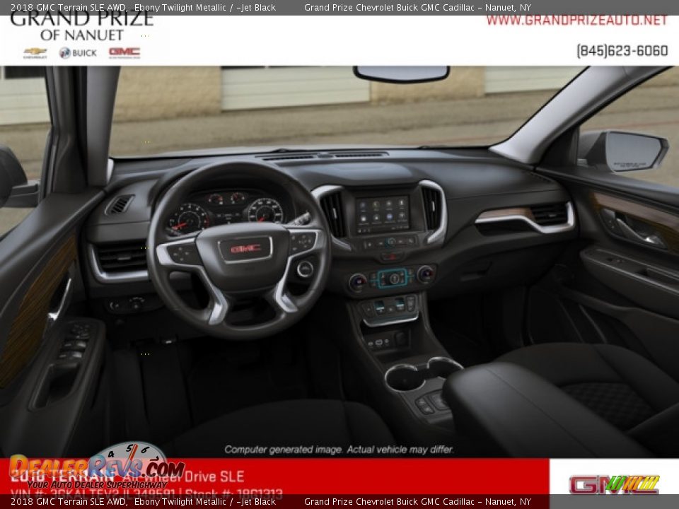 2018 GMC Terrain SLE AWD Ebony Twilight Metallic / ­Jet Black Photo #5