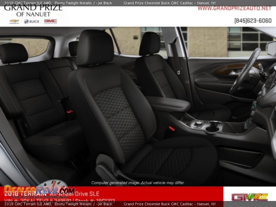 2018 GMC Terrain SLE AWD Ebony Twilight Metallic / ­Jet Black Photo #6