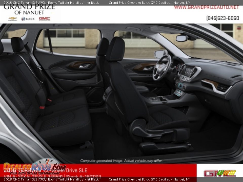 2018 GMC Terrain SLE AWD Ebony Twilight Metallic / ­Jet Black Photo #8
