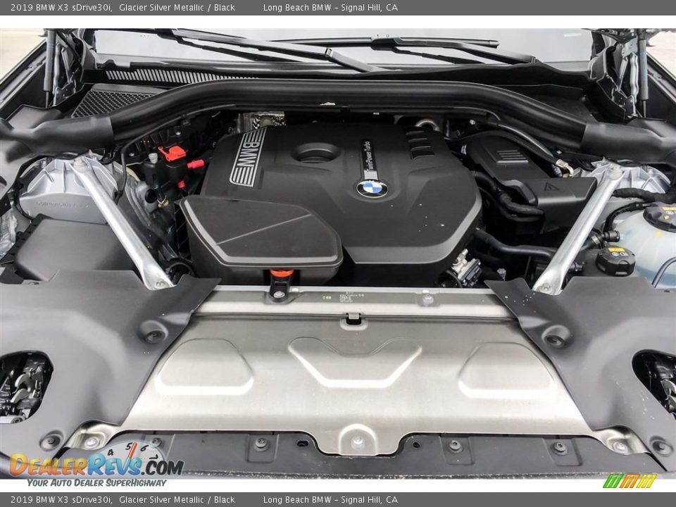 2019 BMW X3 sDrive30i Glacier Silver Metallic / Black Photo #8