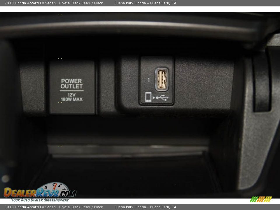 2018 Honda Accord EX Sedan Crystal Black Pearl / Black Photo #32