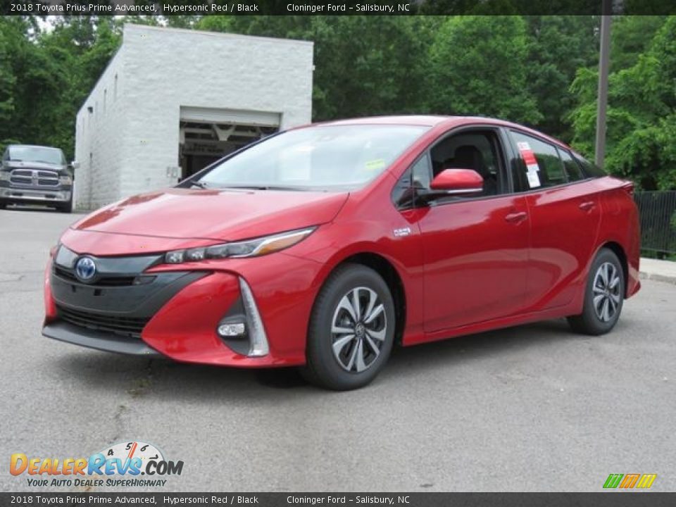 Hypersonic Red 2018 Toyota Prius Prime Advanced Photo #3