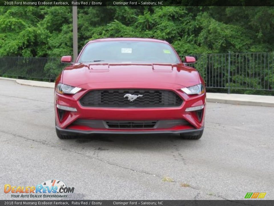 2018 Ford Mustang EcoBoost Fastback Ruby Red / Ebony Photo #2