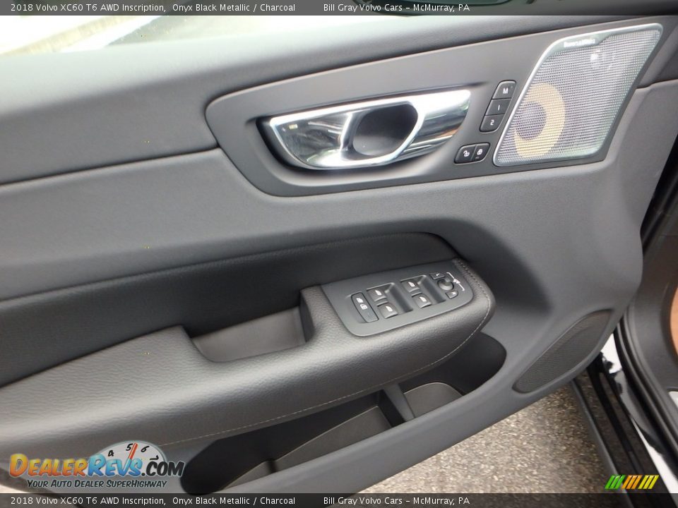 2018 Volvo XC60 T6 AWD Inscription Onyx Black Metallic / Charcoal Photo #10