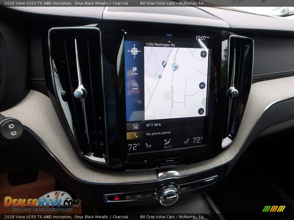 2018 Volvo XC60 T6 AWD Inscription Onyx Black Metallic / Charcoal Photo #14