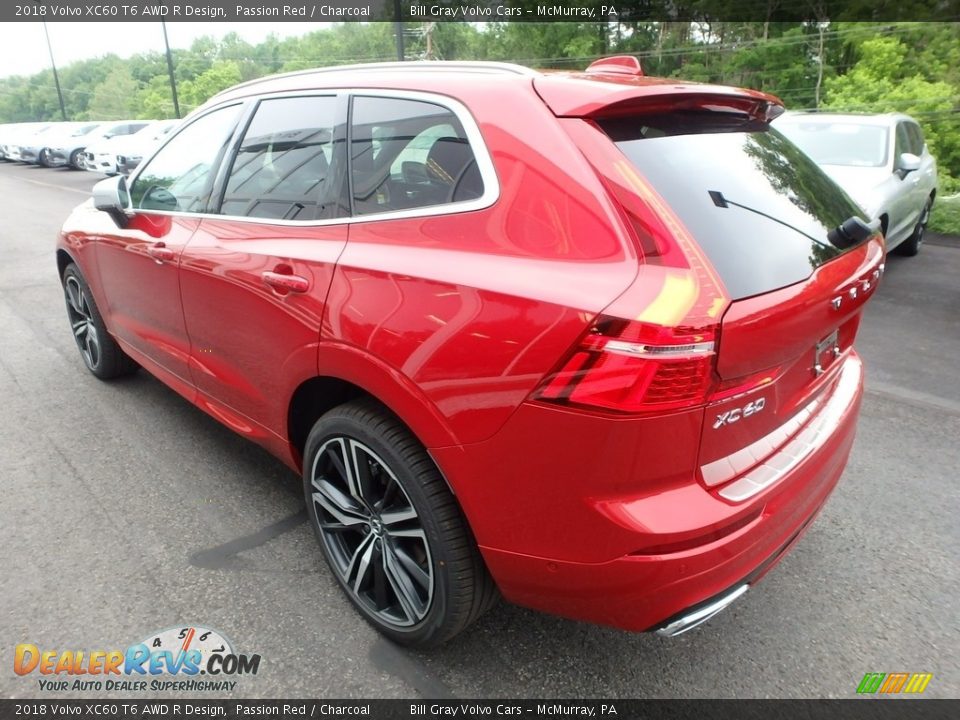 2018 Volvo XC60 T6 AWD R Design Passion Red / Charcoal Photo #4