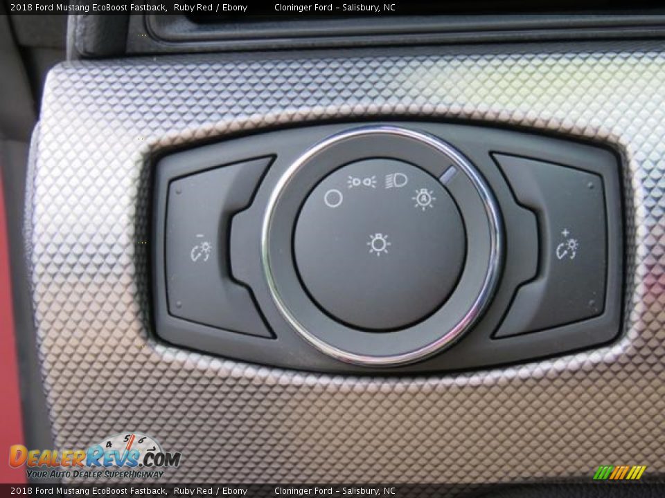 Controls of 2018 Ford Mustang EcoBoost Fastback Photo #20