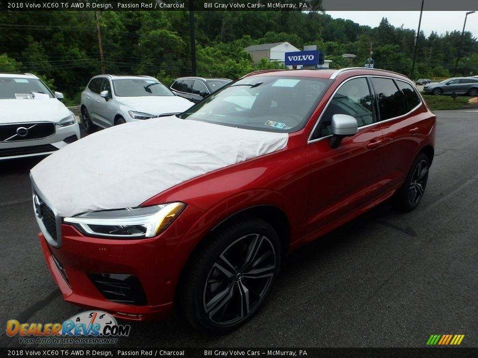2018 Volvo XC60 T6 AWD R Design Passion Red / Charcoal Photo #5