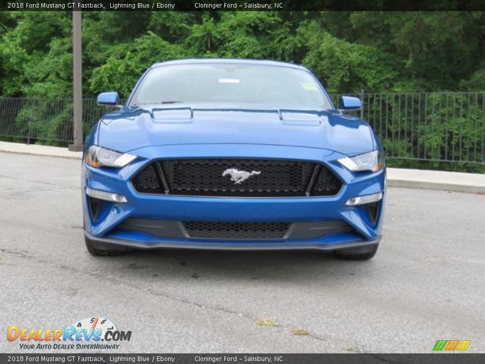 2018 Ford Mustang GT Fastback Lightning Blue / Ebony Photo #2
